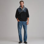 Men's Authentic Outdoor Fleece Snap-Mock Pullover