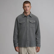 Men's Chutes Microfleece Shirt - Med Htr Gray