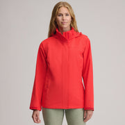 Women's Rainfoil® Waterproof Packable Hooded Rain Jacket - Cayenne