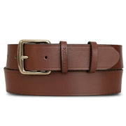 Women's Double Keeper Leather Jean Belt - Tan