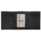 EB Signature Logo Leather Trifold Wallet