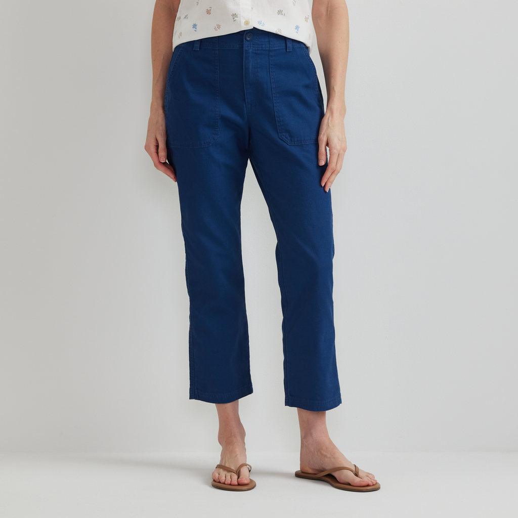 Women's Utility Stretch Canvas Kick Cropped Pants