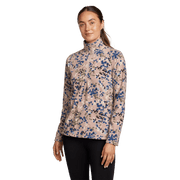 Women's Quest Fleece 1/4-Zip Pullover - Printed - Dk Mulberry