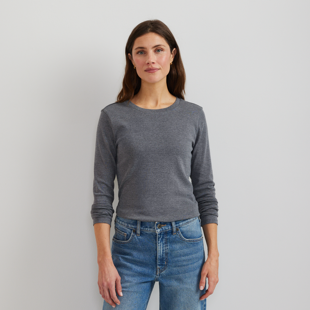 Women's Everyday Long-Sleeve Crewneck T-Shirt