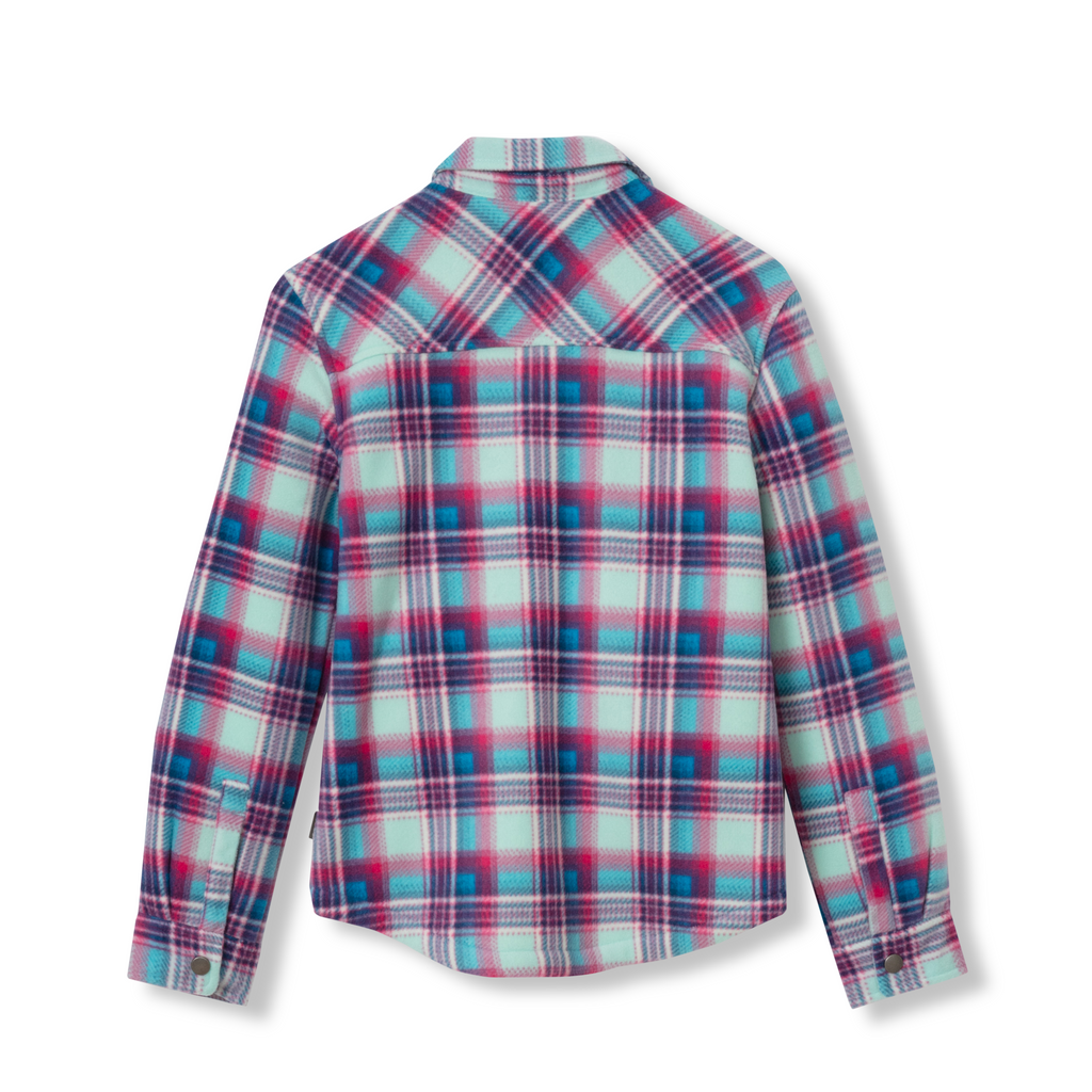 Girls Faux Shearling Shirt Jacket