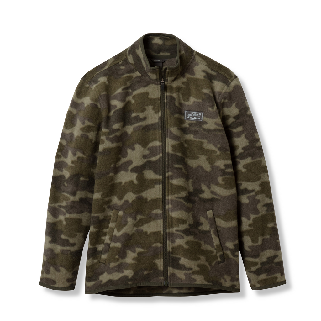 Boys Quest Fleece Full-Zip - Camo