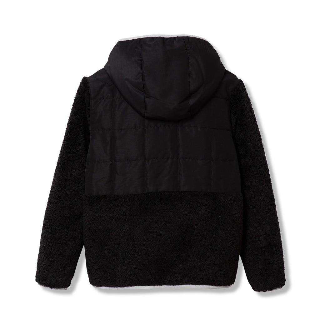 Kids Fleece Mixed Media Hooded Jacket
