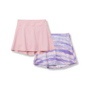 Girls Trail Active Skort - Print 2-Pack - SOFT PINK