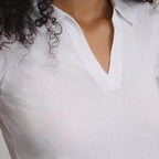 Women's Everyday Short Sleeve Collared Split Neck