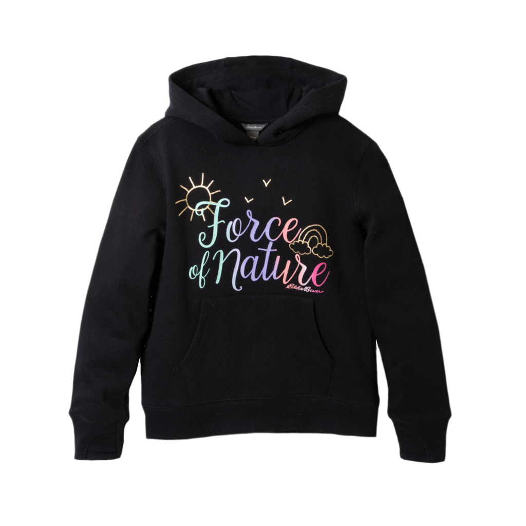 Girls Graphic Camp Fleece Hoodie