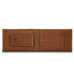EB Signature Logo Leather Bifold With Money Clip Wallet
