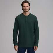 Men's Eddie's Favorite Ultrasoft Thermal Henley - Dark Mint