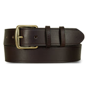 Women's Double Keeper Leather Jean Belt - Brown