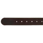 Men's Rugged Leather Belt With Stretch Tab And Sasquatch Design