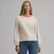Women's Long-Sleeve Soft Relaxed Top - Jute