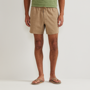 Men's Pull On Twill Shorts - Dk Khaki