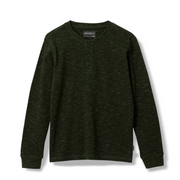 Boys Eddies Favorite Thermal Henley - PALM
