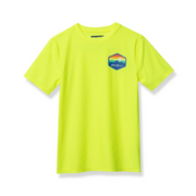 Boys Sea Spray Rashguard Tee - BRIGHT YELLOW