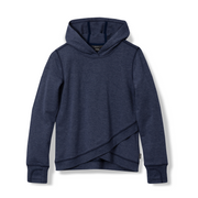 Girls Infinity Crisscross Hoodie - NAVY BLUE