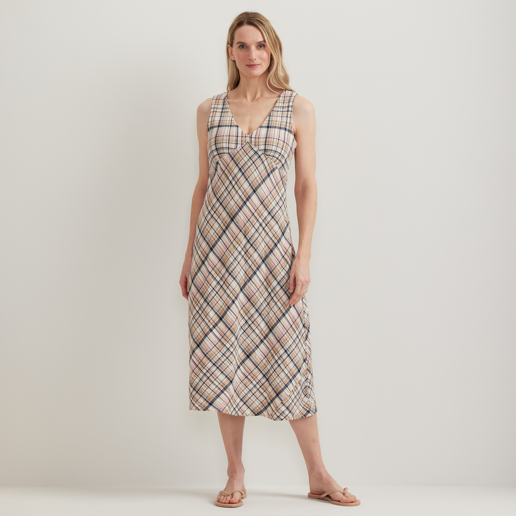 Women's Crinkle Midi Dress