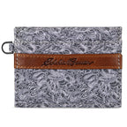 Pioneer Leather And Printed Cotton Canvas Card Case
