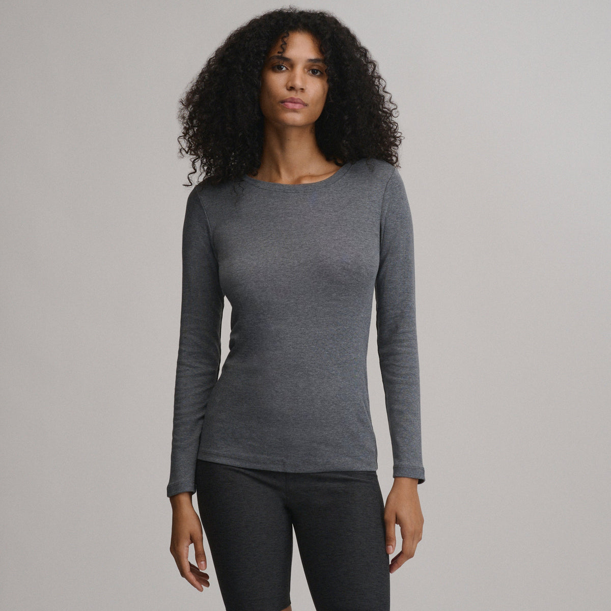 Women's Fav Long Sleeve Crew Neck Tee