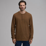 Men's Eddie's Favorite Ultrasoft Thermal Henley - Hazelnut