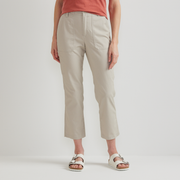 Women's Utility Stretch Canvas Kick Cropped Pants - Pumice