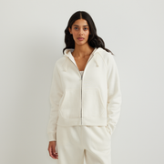 Women's Vintage Soft Full-Zip Hoodie - Ivory
