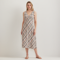 Women's Crinkle Midi Dress