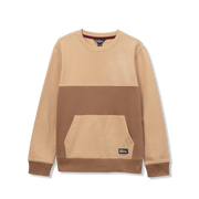 Boys Camp Fleece Crewneck - KHAKI