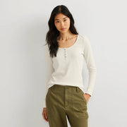 Women's Infinity Thermal Henley - Ivory