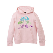 Girls Graphic Camp Fleece Hoodie - SOFT PINK