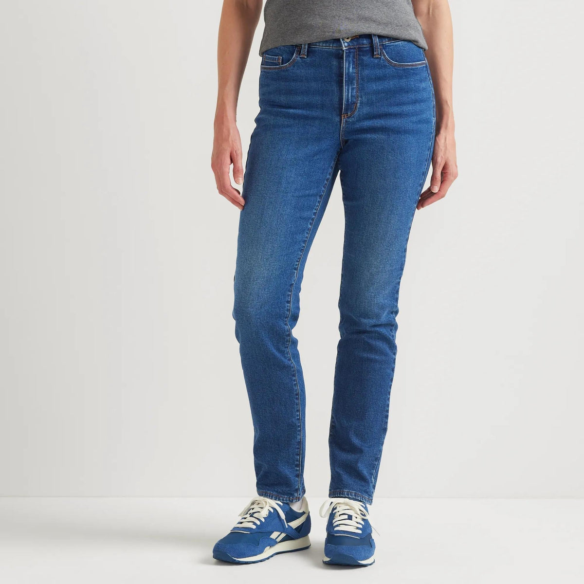 Women's Venture Stretch Fleece-Lined Slim Straight Leg Jeans